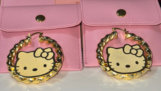 Hello Kitty Hoop Earrings