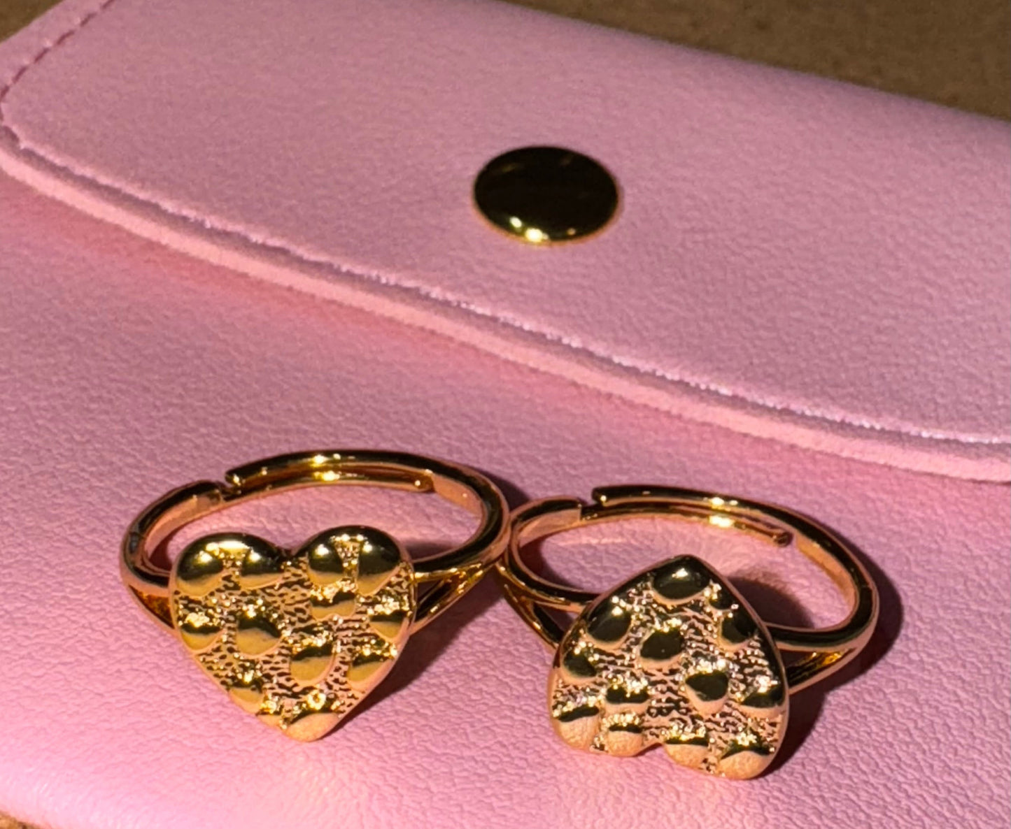 Textured Heart Ring