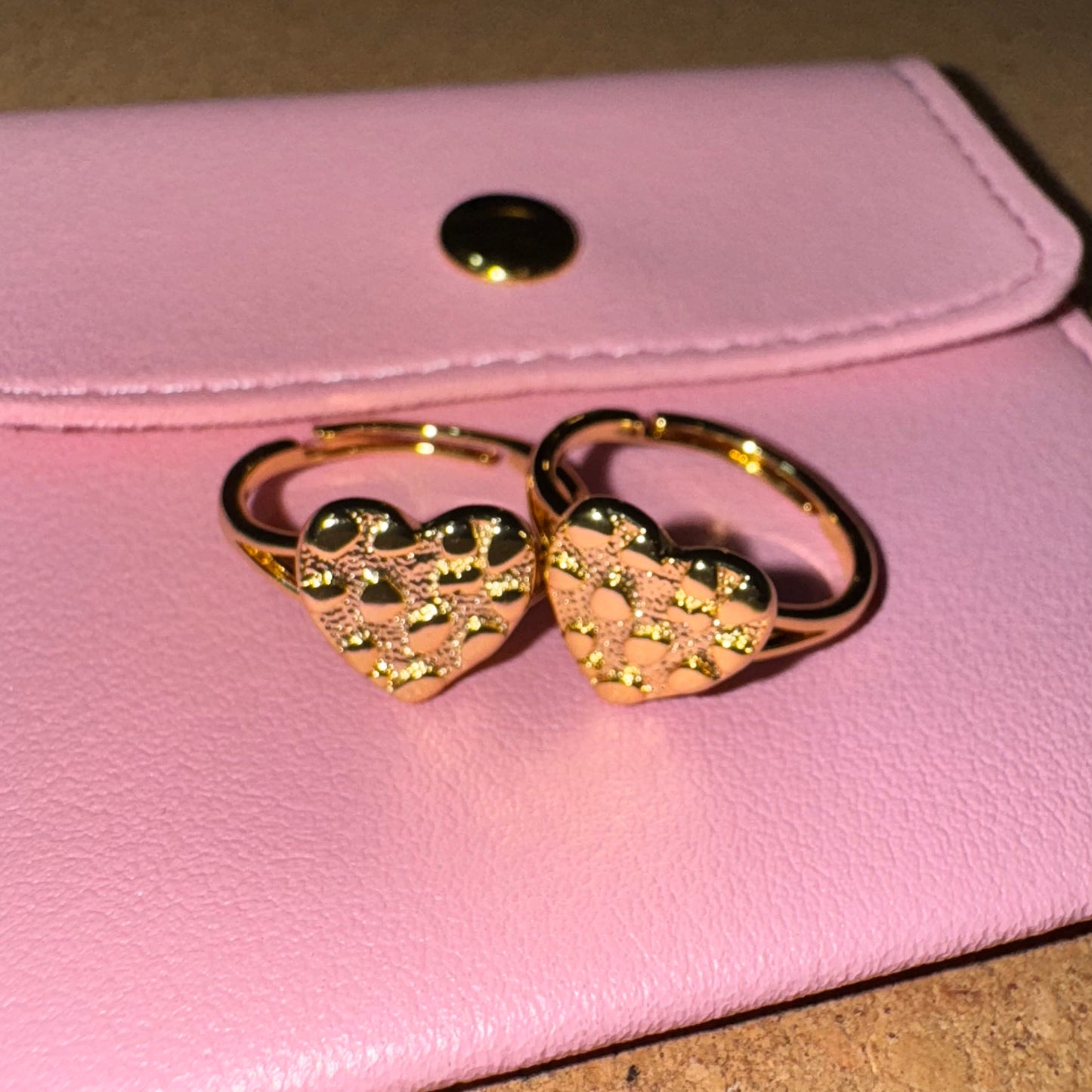 Textured Heart Ring