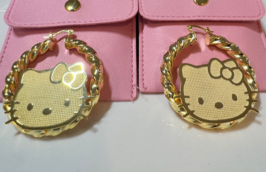 Hello Kitty Hoop Earrings