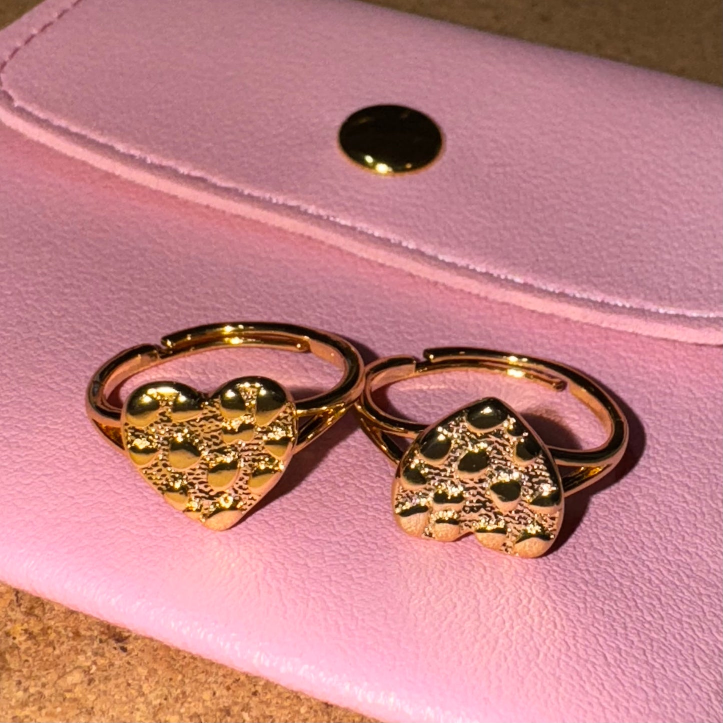 Textured Heart Ring